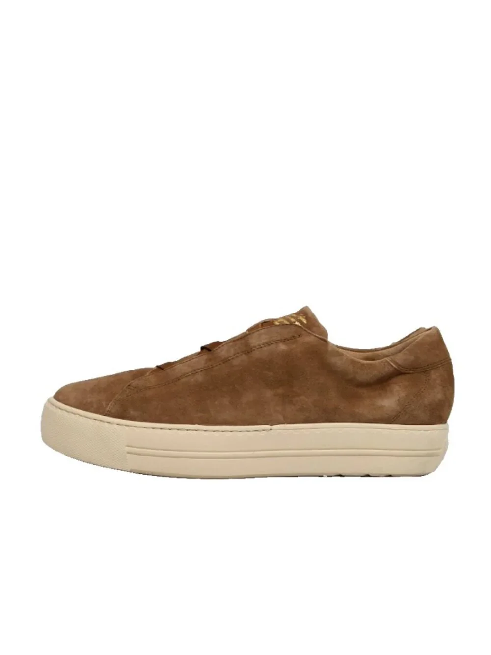 $480 Paul Green DANTE SNEAKER BROWN NUT SUEDE METALLIC PRINT 11.5 US (TF15)